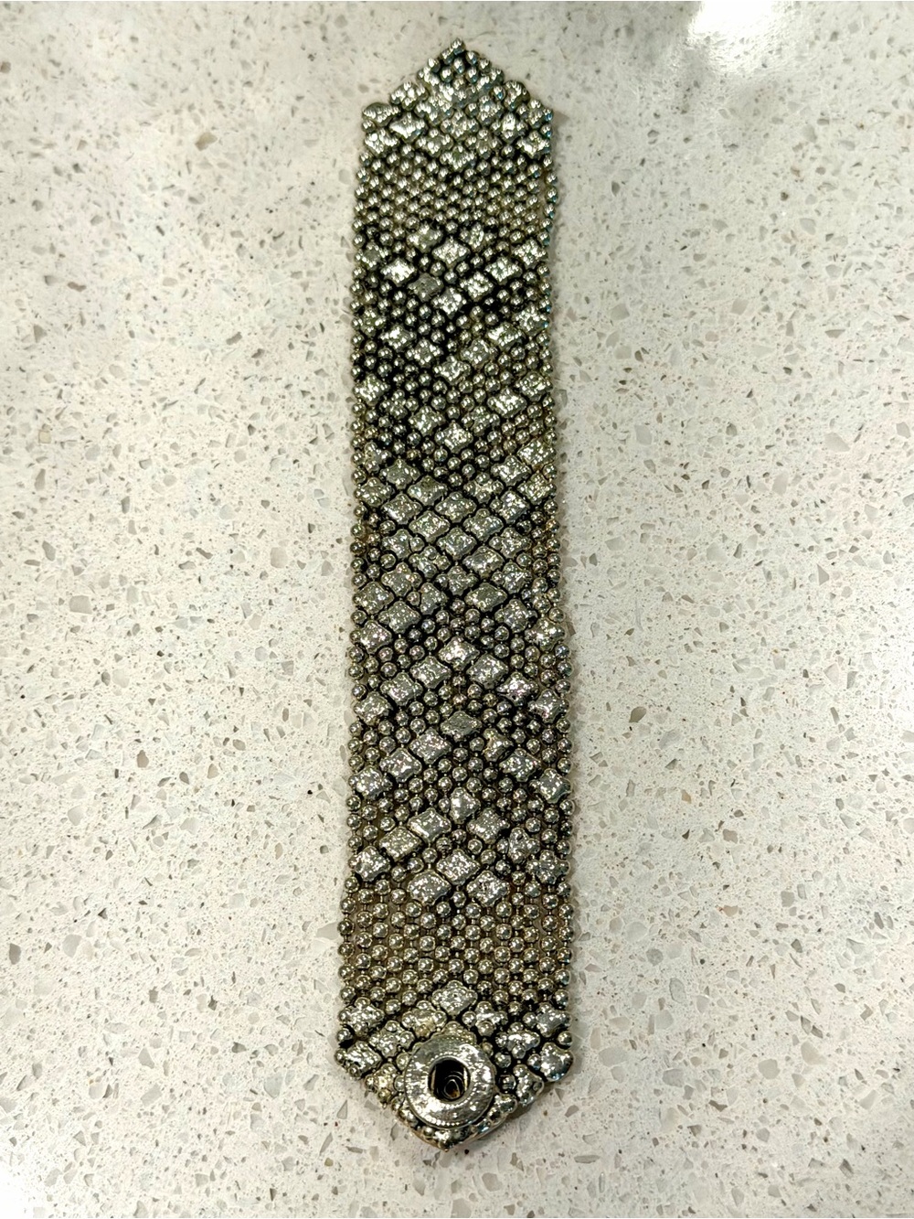 Silver-Tone Statement Bracelet